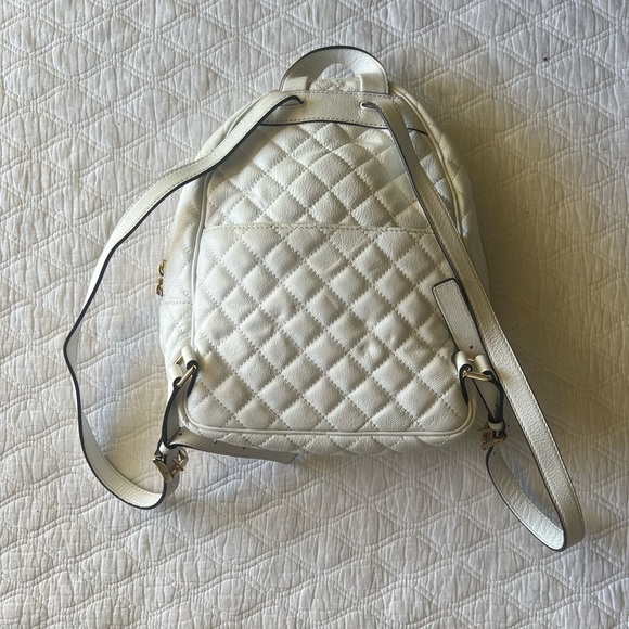 MODERN LUX VINTAGE Michael Kors White Quilted Backpack